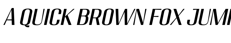 Preview of Migha Semi Expanded CNTR Slant font