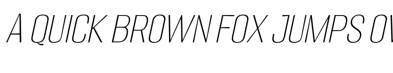 Preview of Migha Thin CNTR Slant font