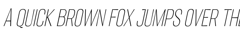 Preview of Migha Thin Condensed CNTR Slant font