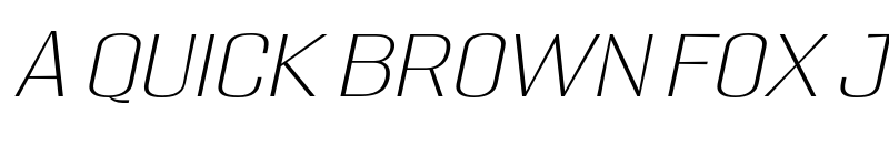 Preview of Migha Thin Expanded CNTR Slant font