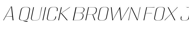 Preview of Migha Thin Expanded Slant font