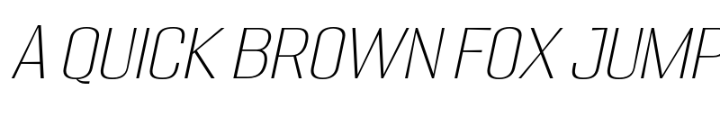 Preview of Migha Thin Semi Expanded CNTR Slant font