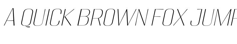 Preview of Migha Thin Semi Expanded Slant font