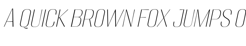 Preview of Migha Thin Slant font