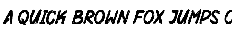 Preview of Mighty Brush Regular font