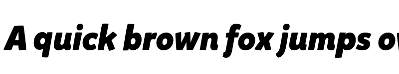 Preview of Mikado Black Italic font