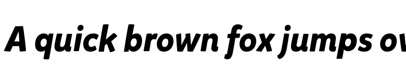 Preview of Mikado Bold Italic font