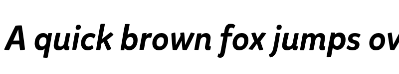 Preview of Mikado Medium Italic font