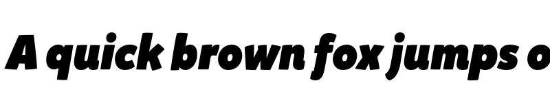 Preview of Mikado Ultra Italic font