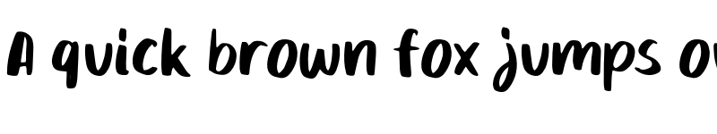 Preview of Mikadoby Regular font