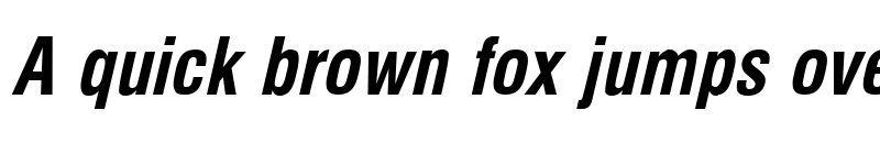 Preview of Milford Condensed BoldItalic font