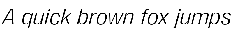 Preview of Milford Light LightItalic font