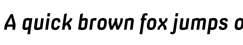 Preview of Milibus Bold Italic font