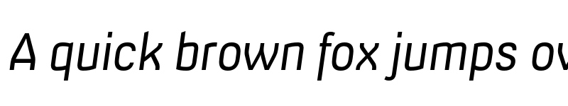 Preview of Milibus Light Italic font