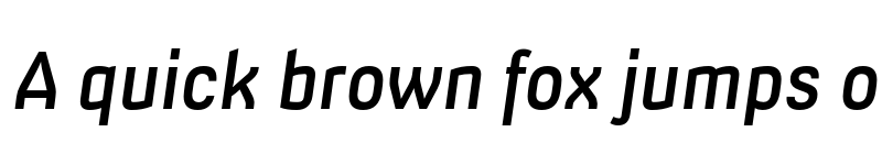 Preview of Milibus SemiBold Italic font