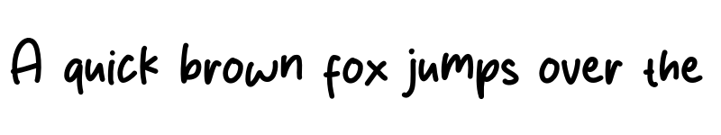 Preview of Milikah Regular font