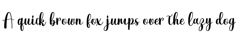 Preview of Milksty Regular font