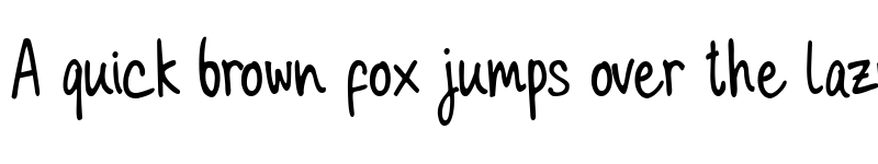 Preview of Milky Cookies Handwriting Regular font