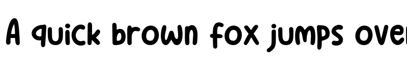 Preview of Milky Mania Regular font