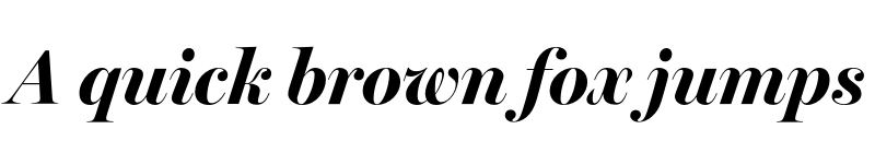 Preview of Miller Banner Bold Italic font