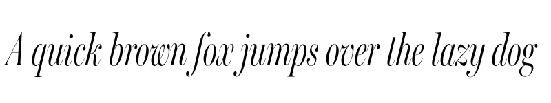 Preview of Miller Banner Compressed Light Italic font