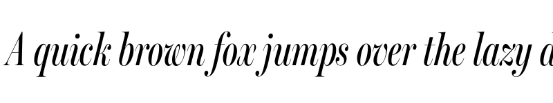 Preview of Miller Banner Compressed Regular Italic font