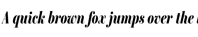 Preview of Miller Banner Extra Compressed Black Italic font