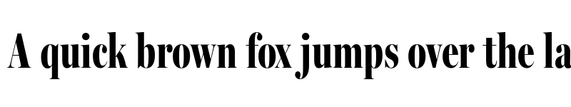 Preview of Miller Banner Extra Compressed Black font