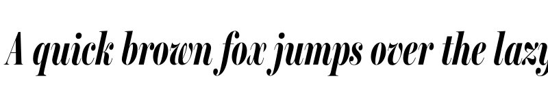 Preview of Miller Banner Extra Compressed Bold Italic font