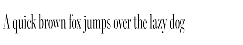 Preview of Miller Banner Extra Compressed Light font