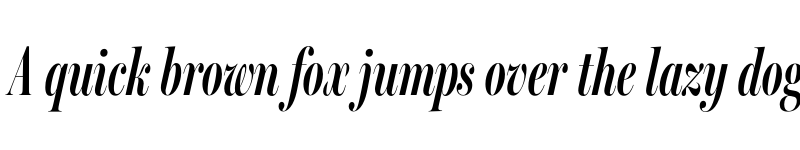 Preview of Miller Banner Extra Compressed Semi Bold Italic font