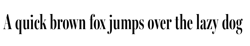 Preview of Miller Banner Extra Compressed Semi Bold font