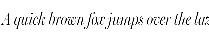 Preview of Miller Banner Extra Condensed Light Italic font