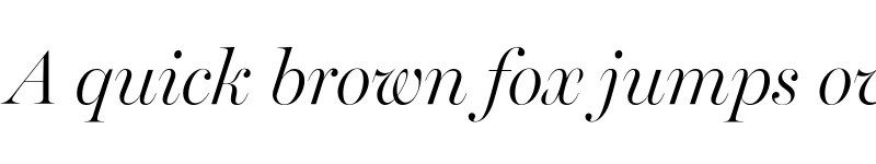 Preview of Miller Banner Light Italic font