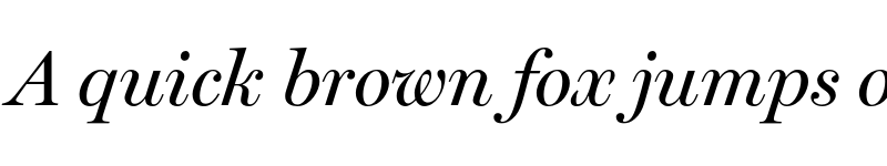 Preview of Miller Display Italic font