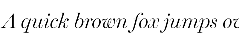Preview of Miller Display Light Italic font