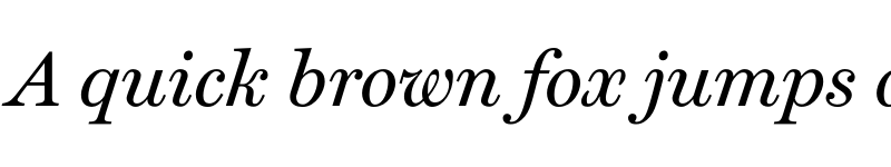 Preview of Miller Text Italic font