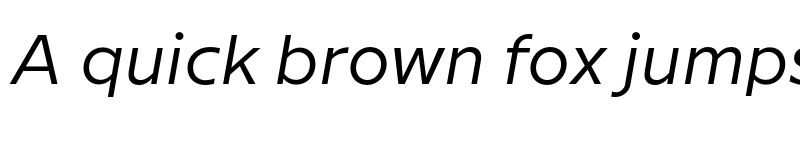 Preview of Milliard Book Italic font