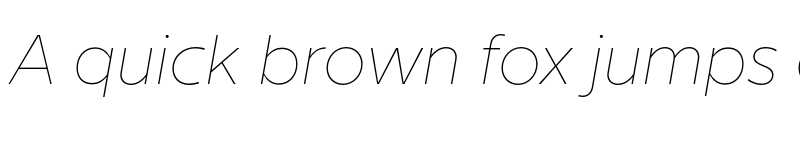 Preview of Milliard Hairline Italic font