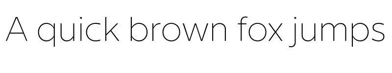 Preview of Milliard Thin font