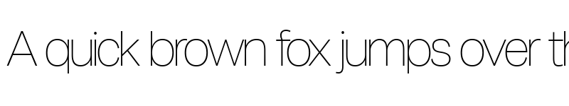 Preview of Milligram Macro Trial Thin font