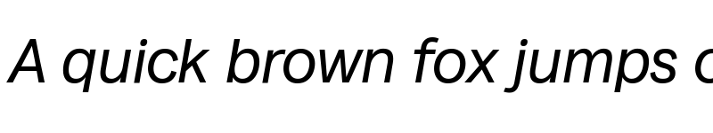 Preview of Milligram Trial Italic font