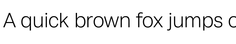 Preview of Milligram Trial Light font