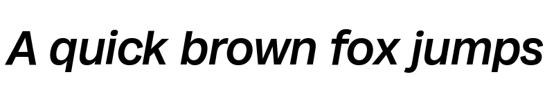 Preview of Milligram Trial Medium Italic font