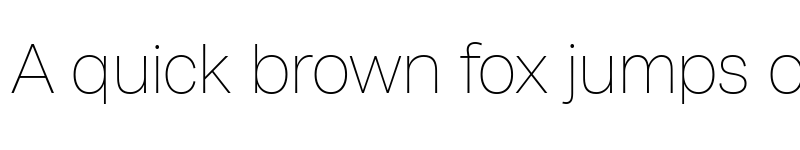 Preview of Milligram Trial Thin font