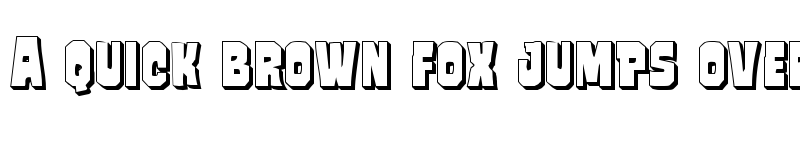 Preview of Mindless Brute 3D Regular font