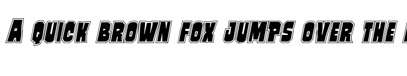 Preview of Mindless Brute Poster Italic Italic font