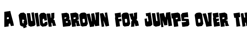 Preview of Mindless Brute Rotated Regular font