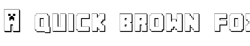 Preview of MINECRAFT PE Regular font