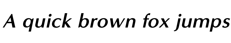 Preview of MinervaModern BoldItalic font